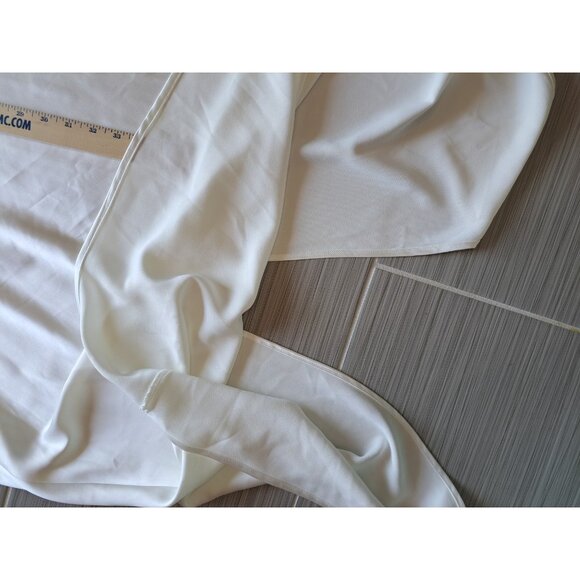 Zara Viral Satin White Dress Size Large Strappy Back Silky Midi Sleeveless Large - Picture 13 of 14